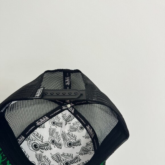 Best Selling Von Dutch Lime Cheetah Trucker Hat~Unisex - Picture 5 of 5